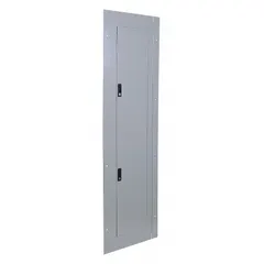 Flush-mounting cover for GE A Series panelboards. Rated 600 A, 64.5 in length, 20 in width. Type 1 enclosure, compatible with 32FV80/32FV92 series. Used to enclose and protect panelboard interiors in electrical distribution systems.