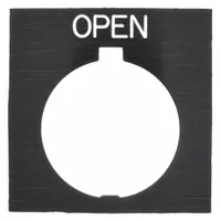 Legend Plate: 30 mm Panel Mounting Size, Rectangular, 1 in Overall Ht x 1 1/2 in Overall Wd (MPN HT8SP26)