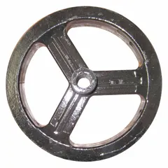 This chain wheel is a replacement part for material handling equipment, designed to drive or guide chains in hoists and conveyors. It fits Dayton brand models 21VG49 and 21VG50.