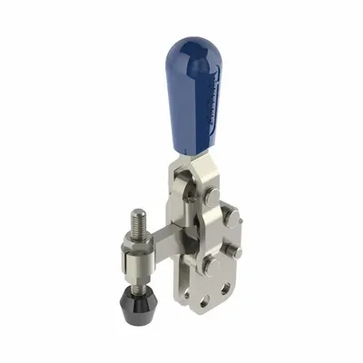 JERGENS Hold-Down Toggle Clamp: Vertical Handle, Bar Base Mounting - Standard Toggle Clamps