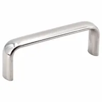 SUGATSUNE Pull Handle: Threaded Holes, Stainless Steel, Silver, #8-32 Screw Size, 0.276 in (MPN EK-S635/M)