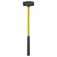 Standard Sledge Hammer: Steel, Fiberglass Handle, 6 lb Head Wt, 1 3/4 in Dia, 32 in Overall Lg, ASME (MPN 6895402)