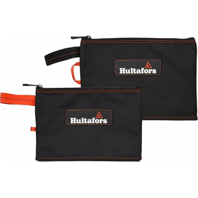 HULTAFORS TOOLS HT5102 Polyester Flat Zippered Tool Bag Set, 2-Pack, Black - Polyester Flat Zippered Tool Bag Sets