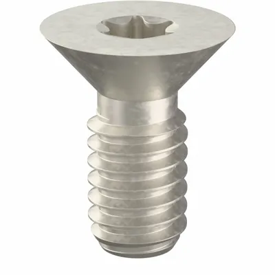 TAMPER-PRUF SCREW Tamper Resistant Screw: #8-32 Thread Size, 3/8 in Lg, Stainless Steel, Plain - Flat Head Tamper-Resistant Machine Screws