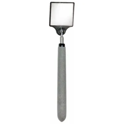 MAG-MATE Inspection Mirror: 2 in L x 2 in W Mirror Size, Mirr. Mat. Acrylic - Heat-Resistant Inspection Mirrors