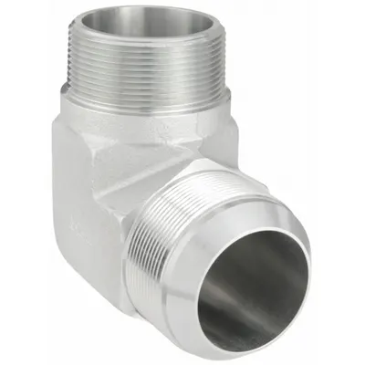 AEROQUIP Hydraulic Hose Adapter: 2 in x 2 in Fitting Size, Male x Male, NPTF x JIC - NPTF-to-JIC Steel Hydraulic Hose Adapters