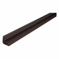 LORIENT Smoke and Draft Seal: Batwing, Self-Adhesive Mounting, Std, Flex Elastomer/Rigid PVC, Brown (MPN 502B-84)