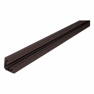 LORIENT Smoke and Draft Seal: Batwing, Self-Adhesive Mounting, Std, Flex Elastomer/Rigid PVC - Fire & Smoke Perimeter Door Seals & Gaskets