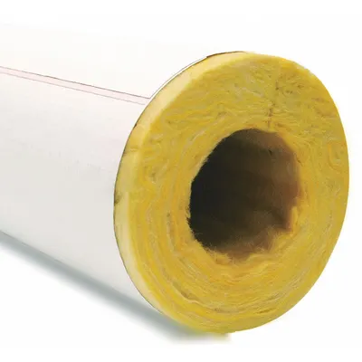 OWENS CORNING Pipe Insulation: Tube, Fiberglass, Slit with Adhesive and Flap - Fiberglass Straight Tube Insulation