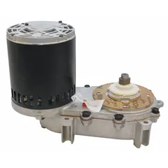 Gear reducer for SCOTSMAN ice machines. Transmits power and reduces rotational speed within the ice-making mechanism. Used as a replacement part in commercial ice machine maintenance and repair.