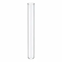 Colorless glass culture tube with 20 mm body diameter and 150 mm overall height. Round bottom, ungraduated, without closure. Suitable for general microbiological culture and laboratory procedures requiring standard tube dimensions.