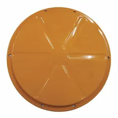 This steel hose reel drive spring assembly with canister is designed for use with RA SERIES reels. It provides the necessary tension for proper hose retraction in industrial hose reel systems. The assembly is constructed from steel for durability.