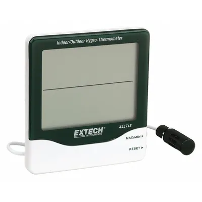 EXTECH Digital Hygrometer: 10%to 99% Humidity Range, Indoor Humidity/Indoor Temp - Desk & Wall Mount Meters with Cabled Sensors