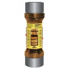 This HEDLAND flowmeter is an inline variable area meter with a scale display, designed for water flow measurement in liters. It features Buna-N seals and O-rings, offers +/-5% accuracy, and supports universal mounting orientation. Typical applications include industrial water systems, cooling circuits, and process lines where a simple scale readout is sufficient.