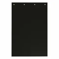 Composite truck mud flaps for rear vehicle mounting. Each flap measures 36 inches high by 24 inches wide by 1/4 inch thick. Sold as a pair in black. Used to reduce spray and debris thrown from tires.