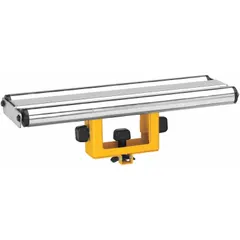 Roller material support accessory for miter saw stands. Compatible with DEWALT DW723, DWX723, and DWX724 stands. Length of 5 1/4 inches. Provides support for long workpieces during cutting operations.