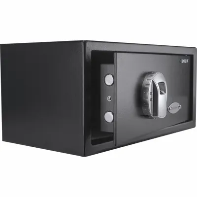 BARSKA Safe: Biometric Lock, 0.79 cu ft Capacity, Steel - Free-Standing Security Safes