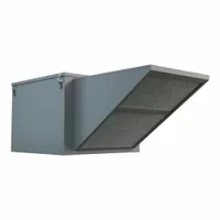 Belt-drive filtered supply fan with 10 1/4 in wheel, delivering 1,975 cfm at 1/2 in wc maximum static pressure. Powered by a 1 hp, single-speed, open dripproof motor rated for 115/208-230V AC. Suitable for rooftop ventilation applications requiring filtered outdoor air intake