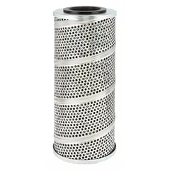 Fiberglass hydraulic cartridge filter element with a 10 micron rating. Designed for use in hydraulic filtration systems to remove contaminants from hydraulic fluid. Suitable for industrial machinery, mobile equipment, and power units.