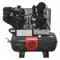 CHICAGO PNEUMATIC Stationary Air Compressor: 2 Stage, 14 hp Engine, Kohler, 23 cfm, 30 gal Air Tank (MPN RCPC1430G)