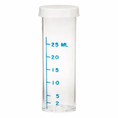 HACH Vial 219300, 3 1/4 in H x 1 1/4 in W x 1 1/4 in D - Water Quality Testing Accessories & Replacement Parts