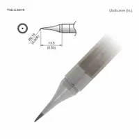 HAKKO Soldering Tip: T39 Series, Conical, 0.15 mm W, 13.5 mm Lg (MPN T39-ILS015)