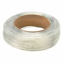 This polyurethane tubing has an inside diameter of 5/32 in and an outside diameter of 1/4 in, with a length of 1,000 ft. It is beige in color, has a Shore A hardness of 90 to 95, and is rated for a maximum operating pressure of 170 psi at 73°F. Commonly used for pneumatic and fluid transfer in industrial automation and machinery.