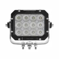MAXXIMA Vehicle Work Light: Square, Flood, LED, Bolt, DT06 Pigtail, Integrated Deutsch-Style DT04 (MPN MWL-500)