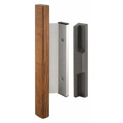 PRIME-LINE C 1019 Sliding Door Lock, Recessed Handle, 11 in Ht, 2 in Wd - Recessed Handles for Sliding Doors