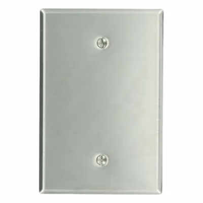 LEVITON Wall Plate: Blank, 1 Gang - General Purpose Wall Plates