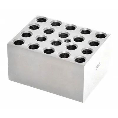 OHAUS Modular Block: Anodized Aluminum, 3 in Overall Wd, 3 3/4 in Overall Lg - Dry Bath Blocks