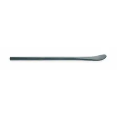 This curved tire spoon is made of steel with an overall length of 30 inches. It is designed for mounting and demounting bus tires. The tool provides leverage for working with heavy-duty tire beads in fleet and vehicle maintenance.