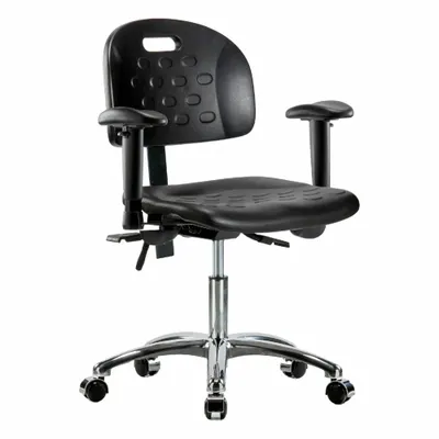 OEM Polyurethane Ergonomic Lab Chair with Arms - Polyurethane Lab Chairs