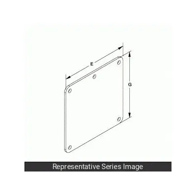 HAMMOND MANUFACTURING Stainless Steel End Cap for - End Caps for Corrosion-Resistant Washdown Wireways