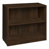 REGENCY Bookcase: Neo Walnut, Laminate/Wood, 30 in Overall Ht, 32 in Overall Wd, 14 in Overall Dp (MPN LBC3032NW)
