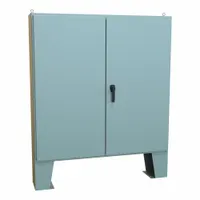 HAMMOND Electrical Enclosure: Steel, 60 in x 60 in x 11 in, NEMA 12, w/Panel, Solid Cover, Hinged (MPN 1422D10F)