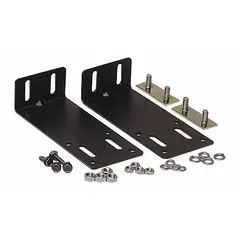 This gray metal bracket kit from FEDERAL SIGNAL measures 5 inches in length, 2 inches in height, and 5 inches in width. It is used for mounting vehicle lights in applications such as emergency, utility, and commercial vehicles.