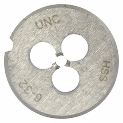 This solid component has a 1-inch outer diameter and a 6-32NC thread. It is used as a replacement or repair part for power tools, helping to maintain tool functionality.
