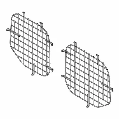 WEATHER GUARD Van Window Screen: Van Window Screen, Steel, 27 3/4 in Overall Wd, Side Door - Van Window Screens