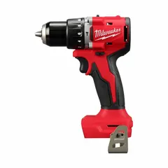 This compact cordless hammer drill operates on 18V DC and features a 1/2 in chuck with three speed settings. It delivers a 3/8 in concrete capacity for drilling into masonry, wood, and metal. Sold as tool only, it is suitable for light demolition, anchor setting, and general construction tasks.