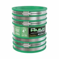 FERNCO Flexible Coupling Straight: PVC, For 4 in Pipe, 8 in Overall Lg, 6 Clamps Included (MPN HULK4)
