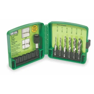 GREENLEE Drill, Tap - Drill Tap/Countersink Sets