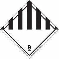 LABELMASTER Miscellaneous Dangerous Goods Placard: Dangerous, 3 15/16 in x 4 in, 100 Labels, 500 PK (MPN HML9C)