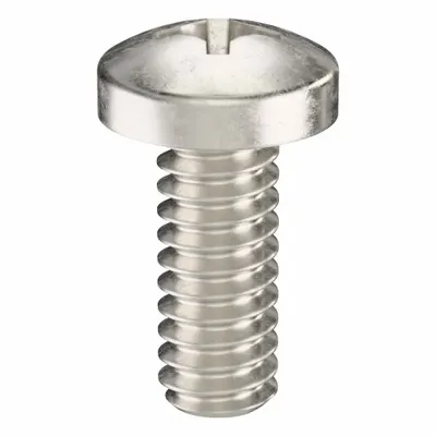 USA INDUSTRIALS Machine Screw: #3-48 Thread Size, 1/4 in Lg, 316, Stainless Steel, Plain - Pan Head Machine Screws