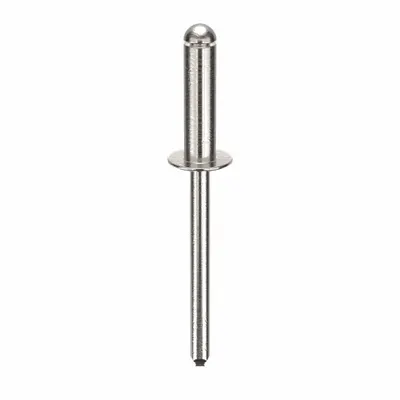 POP AVDEL Blind Rivet,1 41/42" L,0.183" dia,PK250: Inch, 1 31/32 in Overall Lg, 43/64 in Body Lg - Domed-Head Blind Rivets