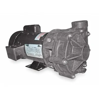 Dayton Centrifugal Pump: Noryl, 1/3 hp Horsepower (Max), Single Phase, 115/230V AC - Noryl Housing Chemical-Resistant Centrifugal Pumps