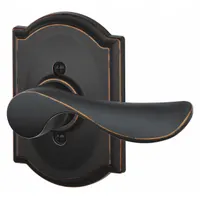 SCHLAGE Door Lockset: Dummy Lever Locksets, Bronze (MPN F170 CHP 716 CAM RH)