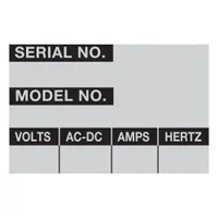 Inventory Label: 2 1/4 in Wd, 1 1/2 in Ht, Silver, Aluminum, Matte, Rectangle, English, 25 PK (MPN WOAF-36-PK)