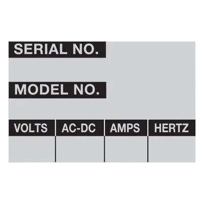 BRADY Inventory Label: 2 1/4 in Wd, 1 1/2 in Ht, Silver, Aluminum, Matte, Rectangle - Safety