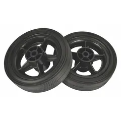 Replacement wheel and hub assembly for compatible Westward power tools. This 2-pack includes both the wheel and hub components, enabling repair of equipment models 1JYT9, 1JYU1, 1JYU2, and 1JYU3. Suitable for use in applications requiring wheel and hub replacement on power tools.